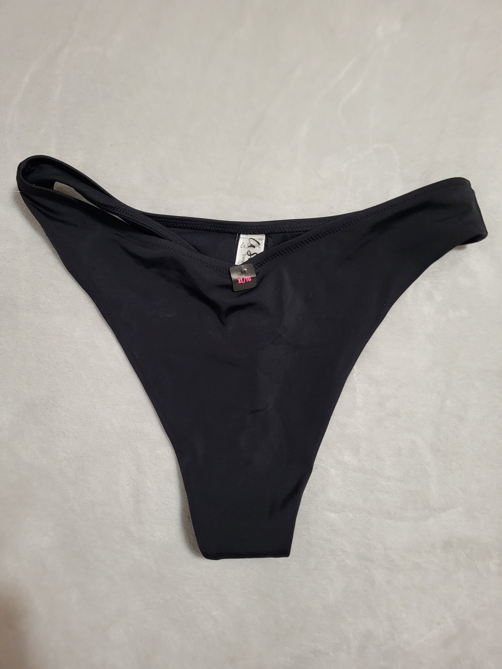 La SENZA Black Women's Swim Bikini Bottom - Minimal Cut